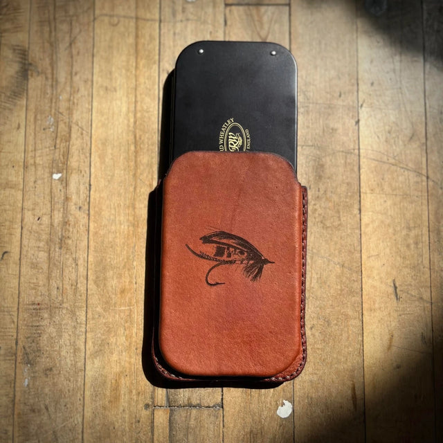 Wheatley Slim Fly Box with Leather Sleeve