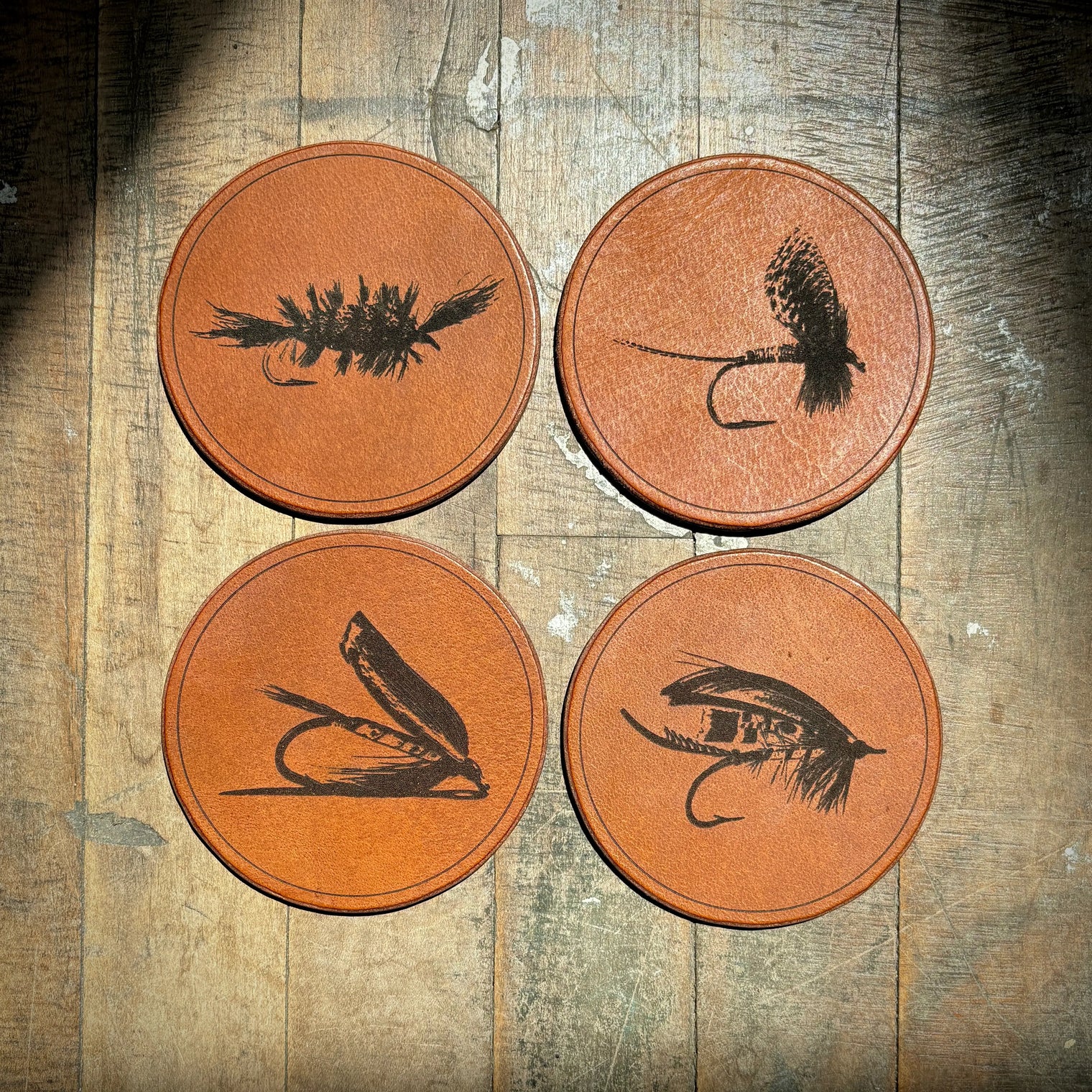 Coasters - Heritage Flies(Set of 4).