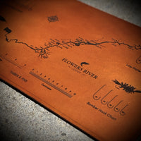 Fly Tying Mat — Flowers River Edition
