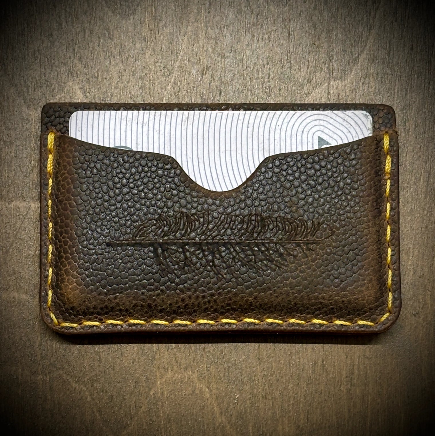 Horween Minimalist Wallet — NFL Football Leather