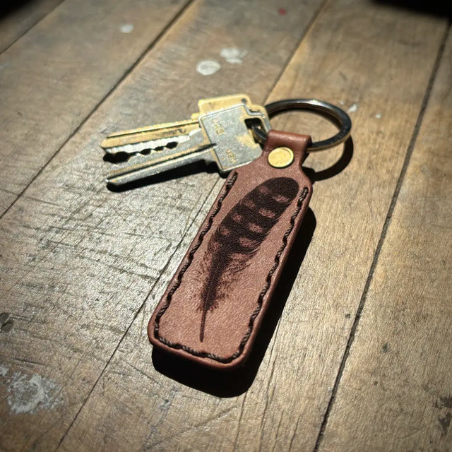 Keychain - Turkey Feather