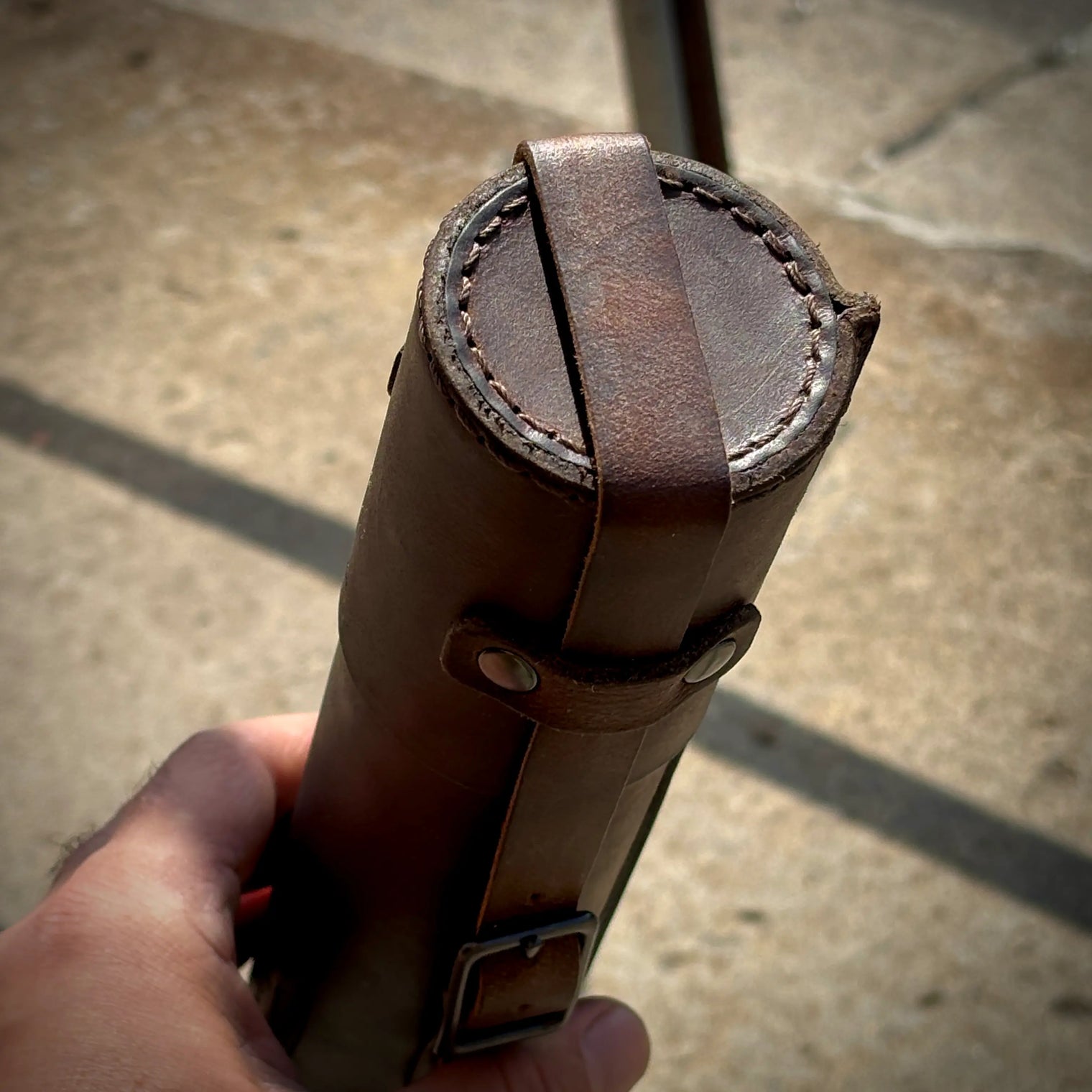 S.B.Foot Leather Rod Tube