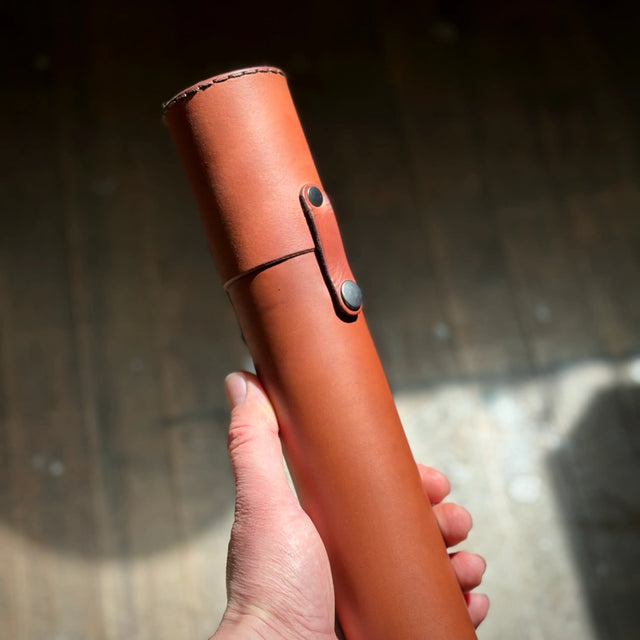 Leather Rod Tube