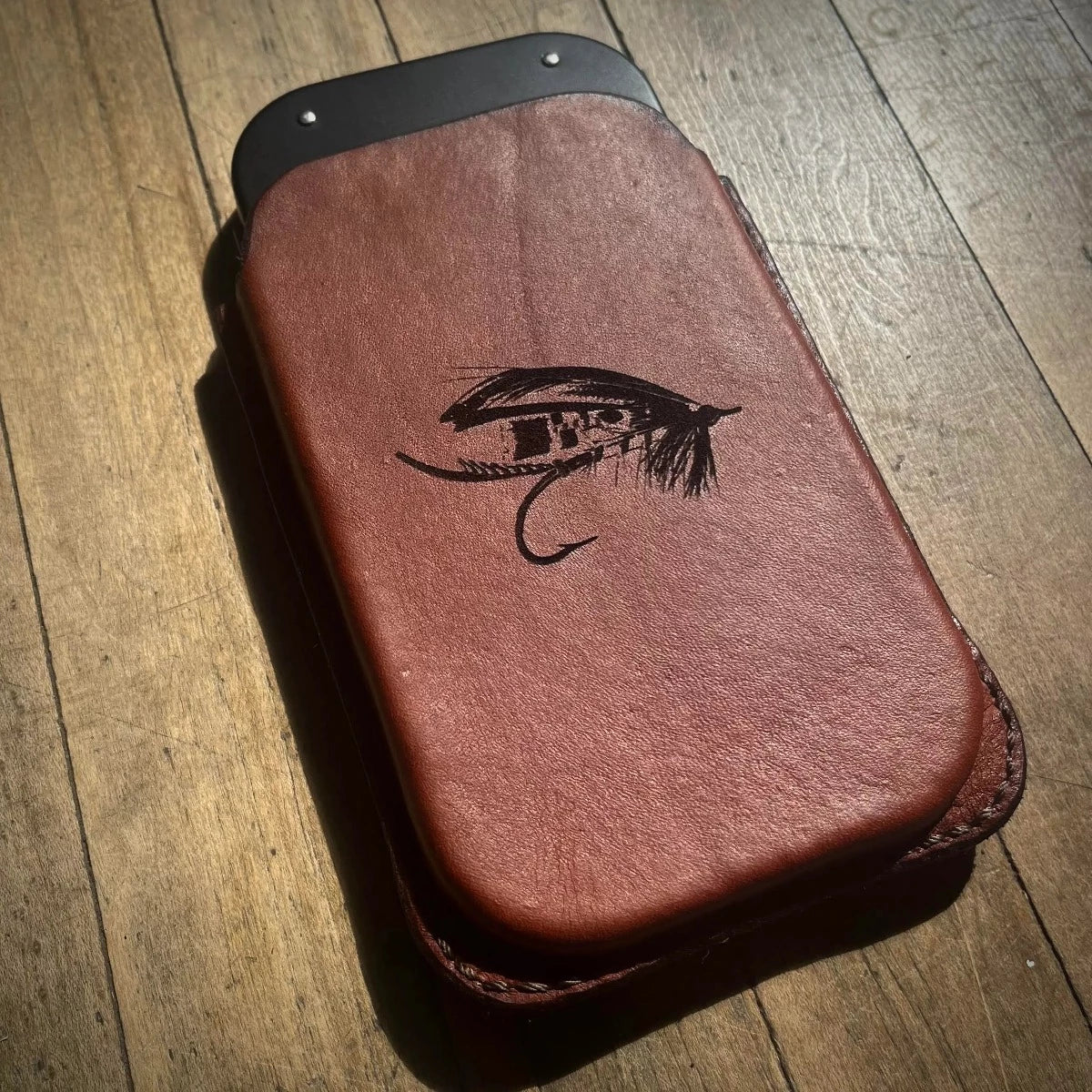 Wheatley Slim Fly Box with Leather Sleeve