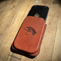 Wheatley Slim Fly Box with Leather Sleeve