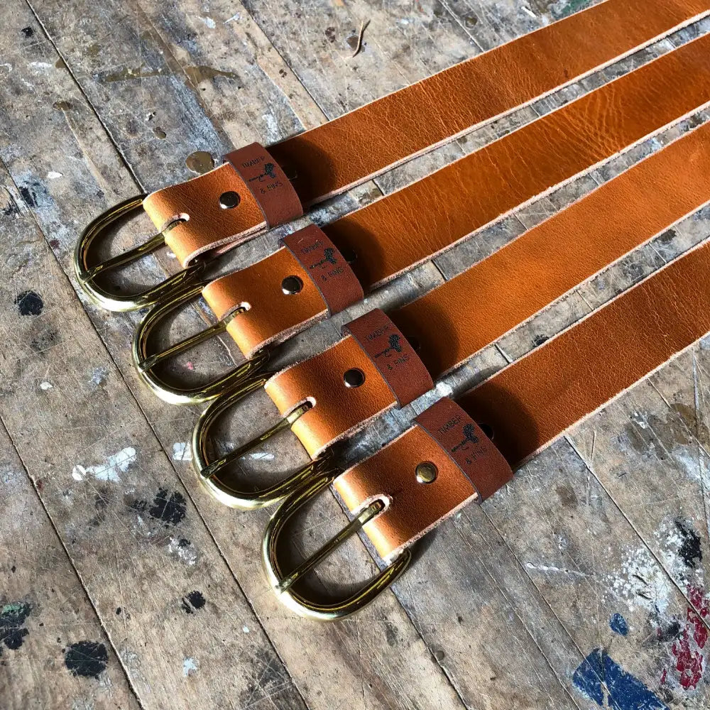 Buffalo Leather Belt – TimberAndFins