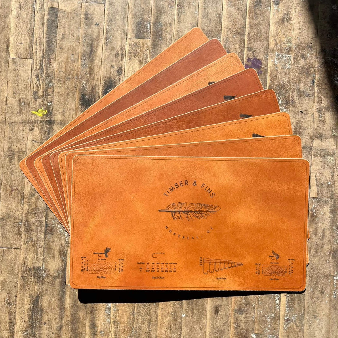 Fly Tying Leather Mat – TimberAndFins